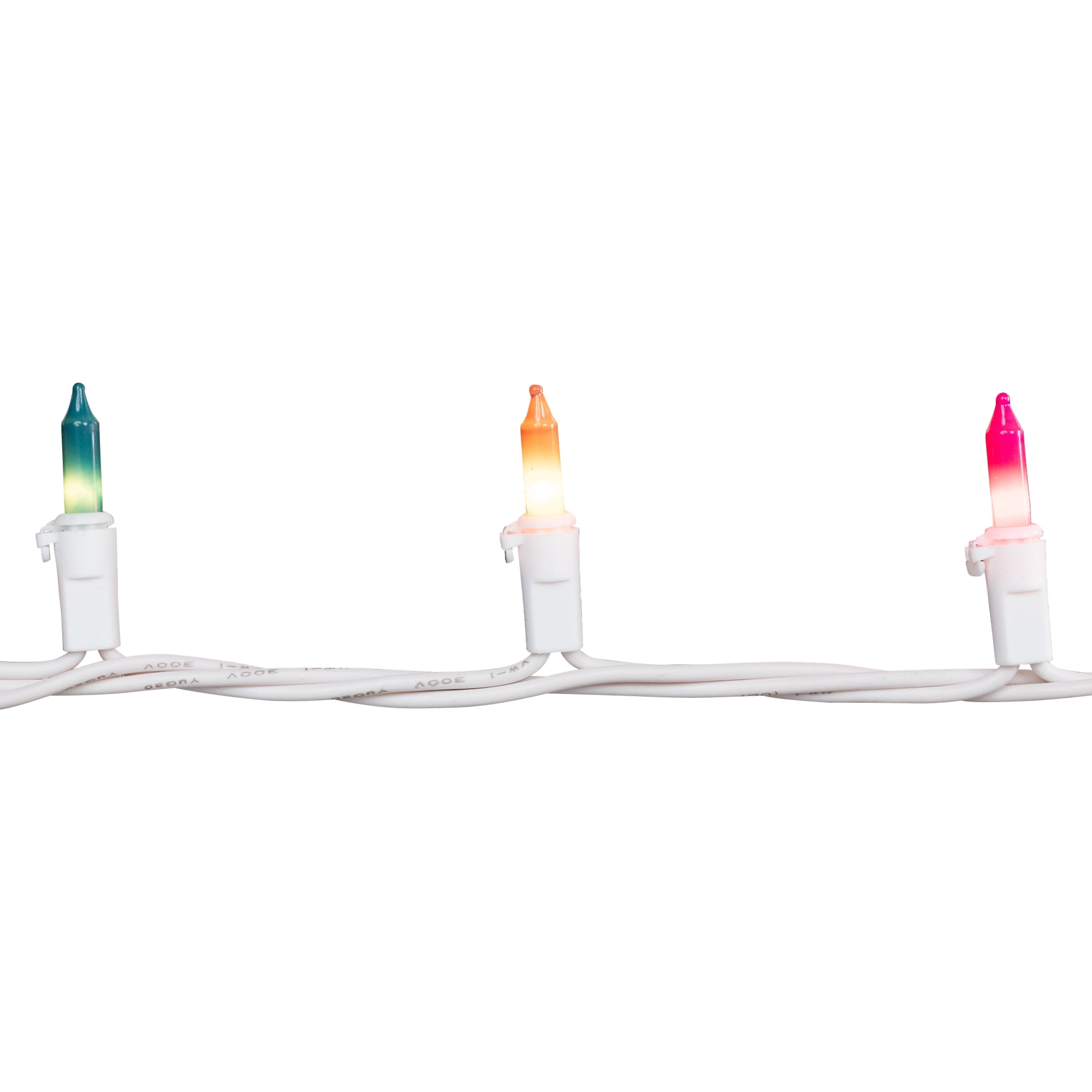 Northlight Mini Pastel Christmas Light Set - Multicolor - 20' White Wire - 100ct