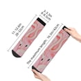 thumbnail image 4 of Fuzoiu Flamingos Print Adult Socks, Crew Moisture-wicking Socks, Unisex Cushion Crew Socks,Casual Sports Ankle Socks, 4 of 7