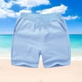 thumbnail image 2 of Mlzmgr Running Shorts for Kids Elastic Waist 5 Inch Inseam Cotton Breathable Shorts with Pockets 1-12 Years, 2 of 5