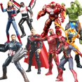 thumbnail image 2 of Nuevo Marvel Avengers 4 Endgame figura de acción superhéroe services.com America Iron Man Hulk Thor Smile película de anime zhangmengya  LED, 2 of 2