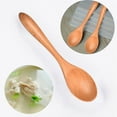 thumbnail image 3 of OPDBN Wooden Spoons Set Long Handle Natural Wood Table Spoons For Eating Mixing M3, 3 of 7
