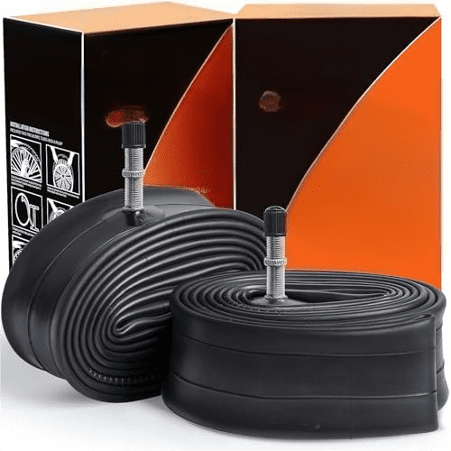 26" Heavy Duty Bike Tubes 26X1.95 26X2.10 26X2.125 TR4A-40L 45/57-559 Inner Tubes 26 Bicycle Tubes 26X1.75 26X2.0 26X2.20 26X2.25 Compatible with 26X1.75/2.25 Bike Tire Tubes 2-PCS