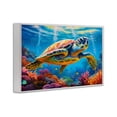 thumbnail image 3 of Stupell Industries Sun Rays Under The Sea White Framed Giclee Art, design by LSR Design Studio, 12 x 18, 3 of 8