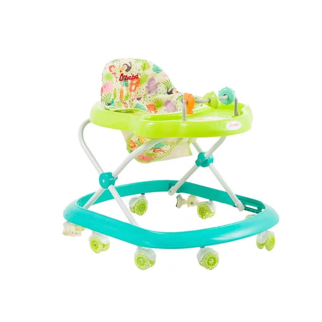 Andadera D Bebé Fun Altura Ajustable Llantas De Gel Verde