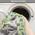 thumbnail image 2 of Hippie Dog Crate Cover, Motorbikes and Buses with Retro Style Motifs Surfing Vacation Season, Easy to Use Pet Kennel Cover Small Dogs Puppies Kittens, 7 Sizes, Pale Green Multicolor, by Ambesonne, 2 of 6