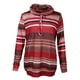 thumbnail image 1 of Blusa informal con cuello redondo y manga larga a rayas para mujer S, 1 of 9