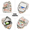 thumbnail image 5 of FORMRS Mini Backpack Purse for Women Travel Daypack Casual Shoulder Bag, Yellow Cute Flower, 5 of 7
