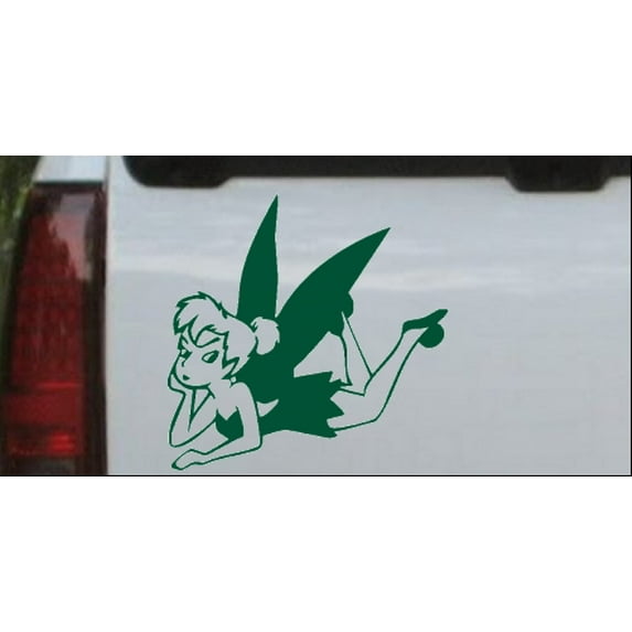 Tinkerbell Laying Car or Truck Window Decal Sticker