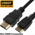 thumbnail image 1 of Mini HDMI-compatible Cable Bidirectional 4K 60Hz For Hero Raspberry Pi Camcorder HDTV Projector Camera Mini HDMI-Compatible Cord 1080P ABS 5m, 1 of 6