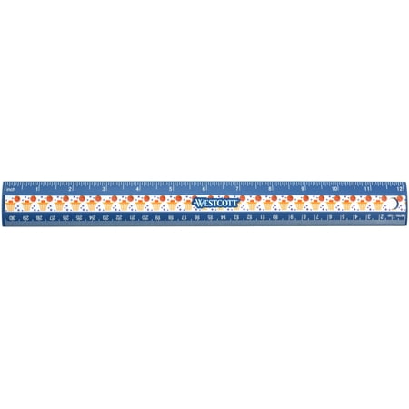 "Basketball Ruler 12""-Blue"