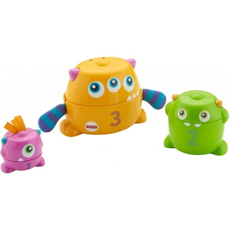 Fisher-Price Stack & Nest Monsters with Textures & (Best Stack With Tren)