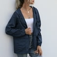 thumbnail image 5 of Coupe-vent Imperméable pour Femmes, Veste Légère avec Capuche, Extérieur, 5 of 5