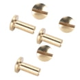 thumbnail image 4 of 50 Set Brass Rivets Kit, Proof, Oxidation Resistant, Ideal for Leather Repair and Decoration, 8mm Slot Screw, Bright and Delicate Brass Rivets for Leather Bag, Clothes, and, 4 of 7