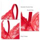 thumbnail image 5 of Bralettes De Encaje Posición Alta Del Corazón Sujetador Push Up Ropa Interior Cómoda Y Transpirable Para Mujer 40/90E Hierro Rosa, 5 of 6