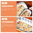thumbnail image 4 of MasteelfCA Binaural Baking Pan Home Cheese Baked Rice Plate Dinner Food Storage Plate, 4 of 9