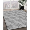 thumbnail image 3 of Ahgly Company Tapis Rond Lavable en Machine Intérieur Transitionnel Gris, 3 Pieds Rond, 3 of 7