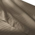 thumbnail image 2 of Sheetsnthings Striped 300 Thread Count, 100% Cotton 4PC Full Bed Sheets Set with Deep Pockets, Taupe, 2 of 4
