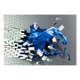 thumbnail image 3 of Tiptophomedecor 3D Illusion Wallpaper Wall Mural - Sapphire Muse, 3 of 4