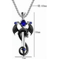 thumbnail image 3 of Tilga Gothic Dragon Sword Cross Pendant Necklace - Punk Zircon Dragon Pendant - Vintage Wrapped Sword - Dark Gothic Jewelry for Men & Women, 3 of 6