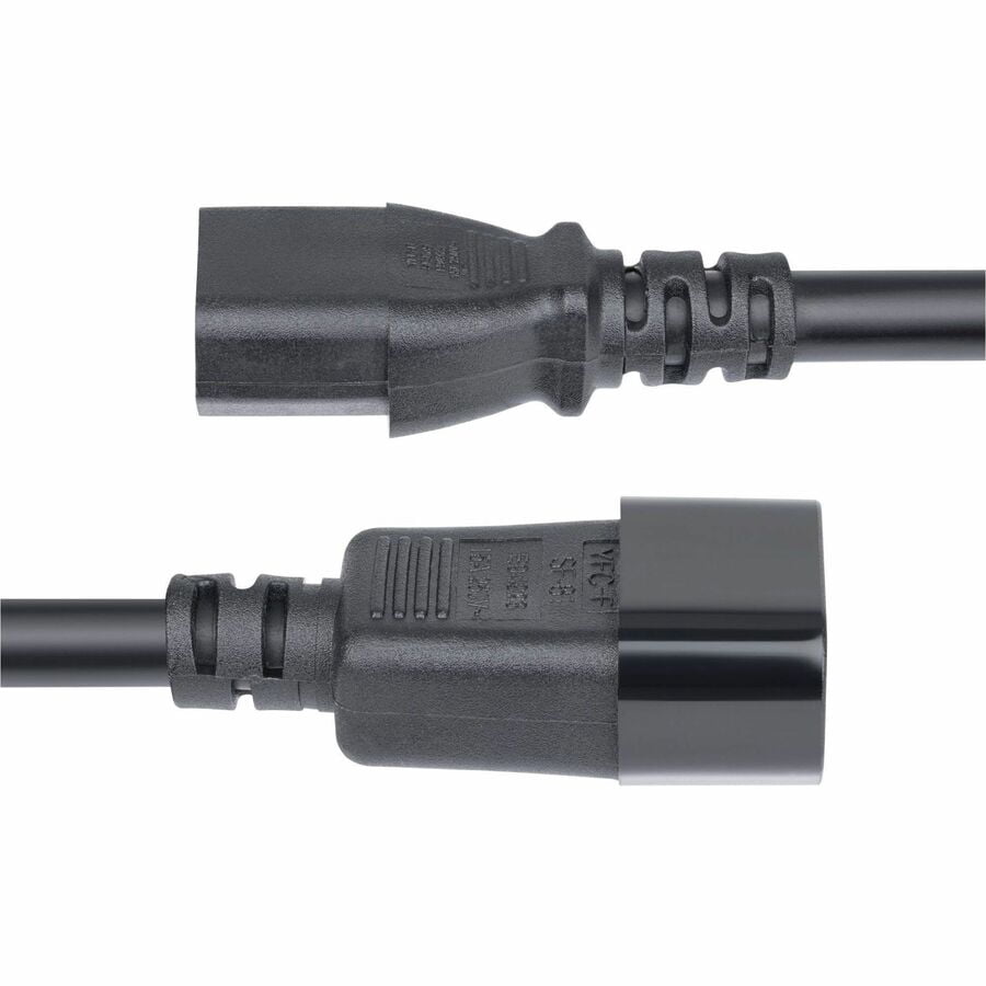StarTech.com 15ft (4.5m) Power Extension Cord, C14 to C13 PDU Power Cord, 15A 250V, 14AWG, UL Listed