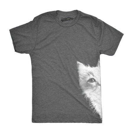 crazy dog tshirts - mens peek a boo kitty funny cat face crazy cat lover adorable kitten t shirt