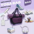 thumbnail image 4 of TELOLY Yoga Mat Bags,Nylon Fabric Yoga Bag,18.90"*9.45"*6.30" Easy Organization Yoga Mat Holder,Style2, 4 of 7