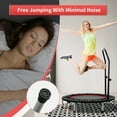 thumbnail image 4 of ZENOVA 40" Rebounder Trampoline for Adults  Indoor Mini Trampoline with Adjustable Foam Handle for Bounce Workout Max Load 330lbs, Red and Black, 4 of 9