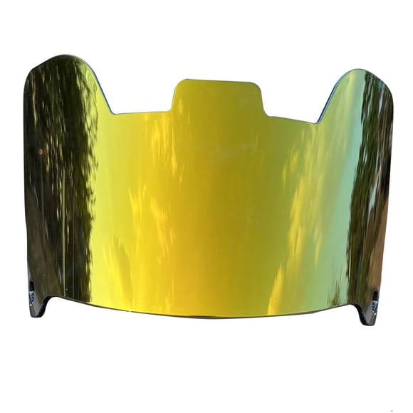 S SERENABLE Football Visor Durable Helmet Football Face Visor for Adults Gold