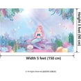 thumbnail image 2 of Cheerland Fabric Mermaid Party Backdrop, Under The Sea Decoration, 1 Piece, 2 of 7