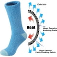 thumbnail image 6 of NANAhuang Mens Fuzzy Socks Soft Cozy Slipper Fluffy Socks Winter Warm Microfiber Plush Sleeping Socks 5 to 6 Pairs, 6 of 6