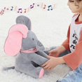 thumbnail image 3 of Jouet en Peluche Bébé Éléphant Peek-a-boo Parlant Chantant Poupée Mignonne Musicale pour Enfants, 3 of 5