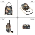 thumbnail image 3 of FORMRS Crossbody Bag for Women Quilted Travel Shoulder Cell Phone Purse with Chain Strap Handbag, Orange Dinosaur, 3 of 7