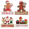 thumbnail image 2 of Colgante de madera para escritorio del día de Navidad 2025, adorno de mesa de madera con forma de Papá Noel, alce, ciervo y hombre de jengibre, decoración para fiesta de Feliz Navidad, 2 of 5