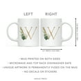 thumbnail image 5 of Koyal Wholesale Ceramic Coffee Mug, Exotic Tropical Monogram, Letter W, 5 of 5