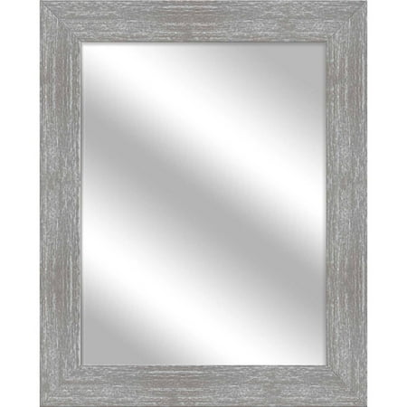 Steel Polarized Gray Mirror - Gray Wash Stein Mirror, 25.5x31.5