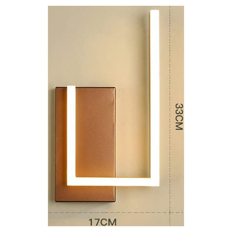 Applique murale design led rectangles en aluminium ajustable square