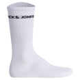 thumbnail image 2 of Jack & Jones Hombre Calcetines de Tenis Pack de 5  - JACBASIC LOGO TENNIS SOCK, Talla única Blanco 40-46, 2 of 3
