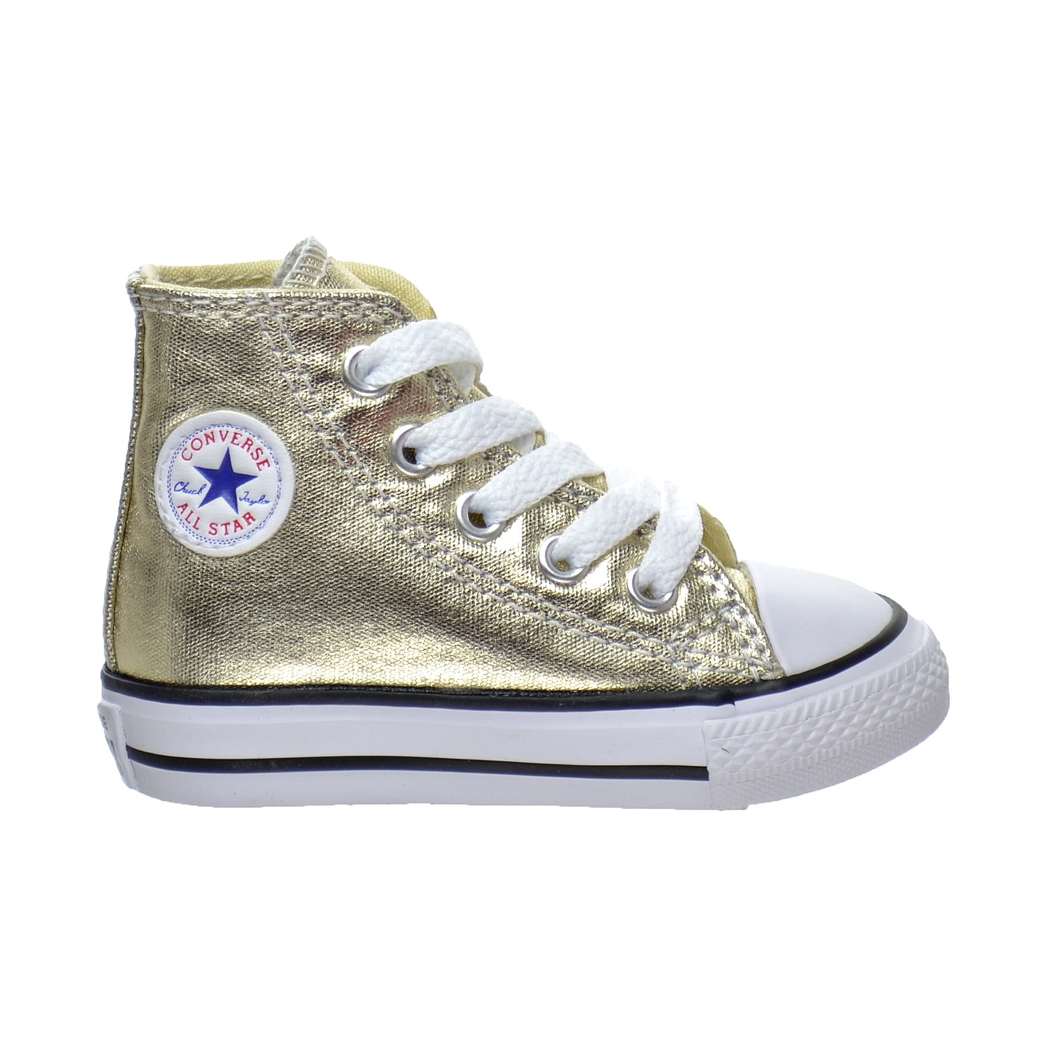 Converse Chuck Taylor All Star High Top Toddler's Light Gold/White 753178f Walmart.com