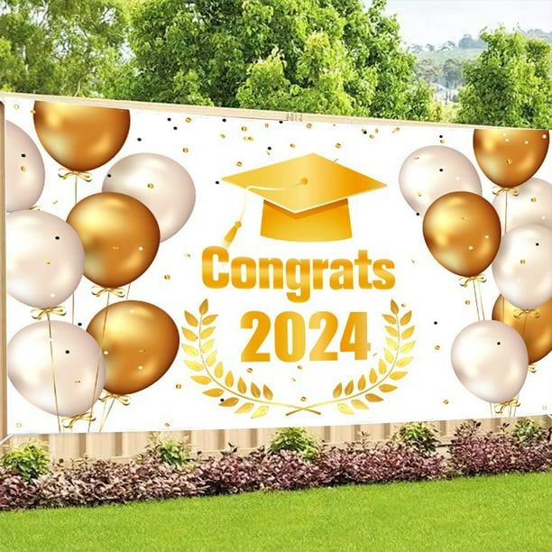 Banner de Graduación 2024 Xihbxyly Decoraciones de Graduación
