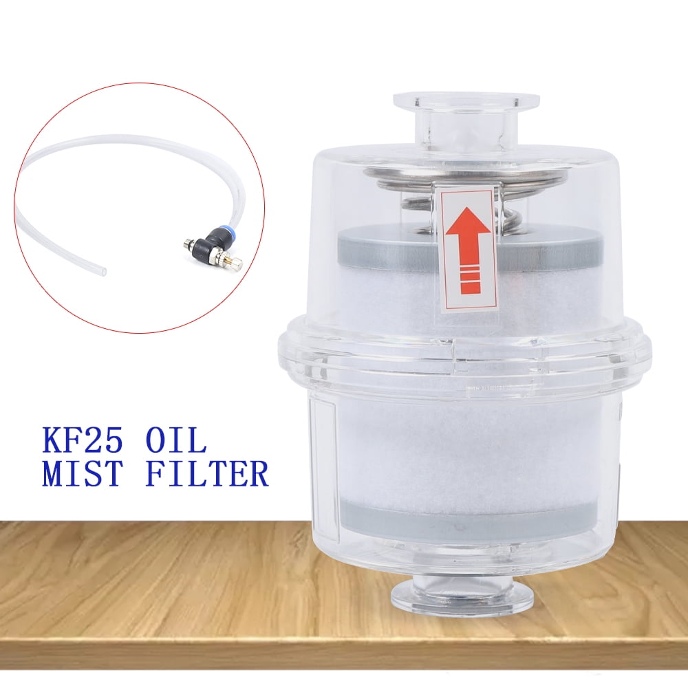 Dwellnix Vacuum Pump Fume Separator Exhaust Filter Oil Mist Filter KF25 Interface NEW