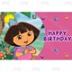 thumbnail image 1 of Fondo de fotografía de fiesta de Dora Explorer para niños, Fondo de fiesta de cumpleaños, bosque verde, mono, madera, pancarta de fotos, accesorios de decoración, 1 of 4