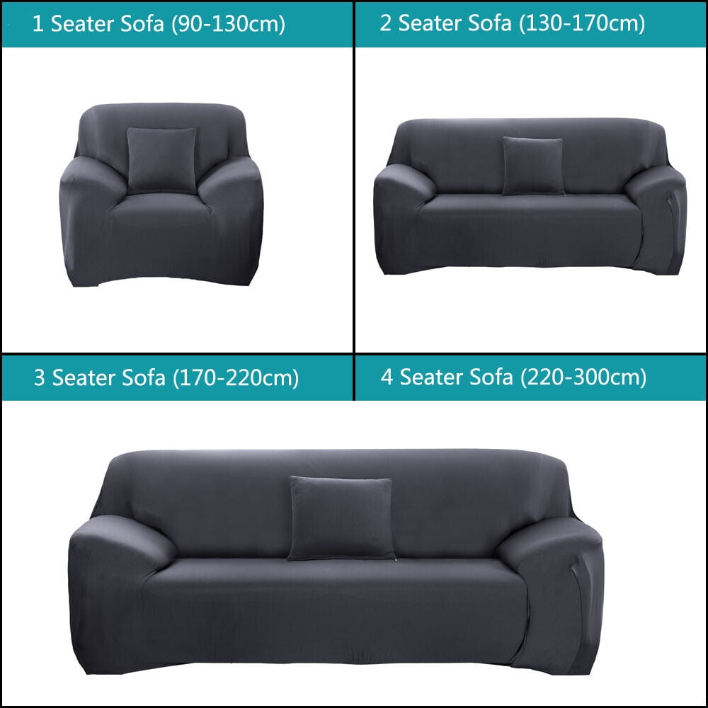 Plush Cover 1 2 3 4 Seater Couch Sofa Slipcover Protector - Walmart.com