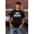 thumbnail image 3 of Dad Knows A lot Grandpa Everything Men's Big & Tall Crewneck Graphic Tee Brisco Brands 2X, 3 of 5