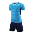 thumbnail image 3 of AINIYS Girls' Outfit Set Big Kid Casual Wear Athletic Wear Great For Sports Day And School Events Blue 2XS, 3 of 4
