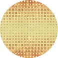 thumbnail image 1 of Ahgly Company Indoor Round Patterned Carrot Orange Area Rugs, 7' Round, 1 of 6