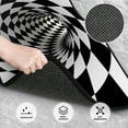 thumbnail image 3 of Fotbe 3D Vortex Illusion Juego de 4 Tapetes para Auto con Estampado – Alfombrillas de Goma Reforzada, Diseño Antideslizante, Protección para Todo el Año – Vehículos, Autos, Camionetas y SUVs, 3 of 7