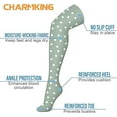 thumbnail image 4 of 3 Pairs Medical Sport Knee High Compression Socks - 15-20mmhg Graduated Knee-High Support for Men & Women, Ideal for Soccer, Running, and Nurses, 4 of 7