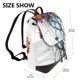 thumbnail image 2 of Balery Colorful Floral Jellyfish Mochila de Cuero para Mujeres, Gran Capacidad, Bolsa de Viaje Multifuncional, Mochila de Cuero y Bolsa de Hombro para Mujeres, 2 of 4