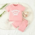 thumbnail image 2 of ibuvkizy Baby Girl ClothesToddler Girl Short Clothing Sets,Fashion Casual Short Sleeve Tops Round Neck Collar Botton Printed Short Pants Sets,Summer Casual Top Tee Shirts,Gifts for Her, 2 of 9