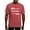 Crimson Red, variant on - Proud Army Uncle White T Shirt - Mens Comfort Colors Shirt